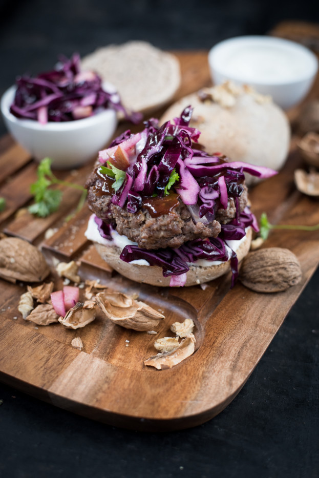 Burgerrezepte: Rotkohl, Apfel und Meerettich