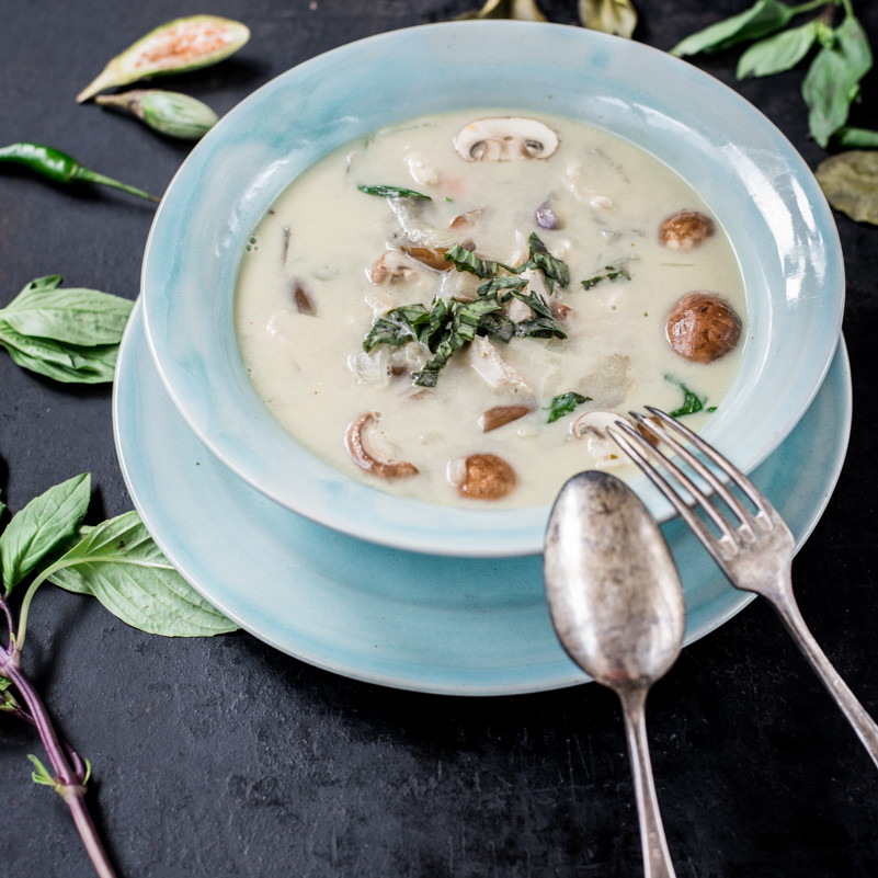 Suppenküche Rezept für Suppe nach Tom Kha Gai