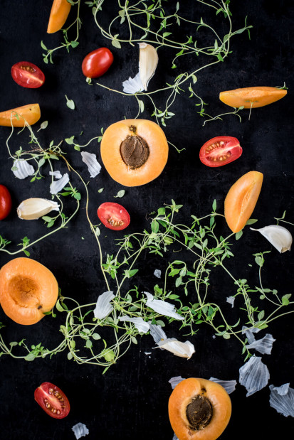 Sommerküche: Aprikosen und Tomaten-Soße für Geflügel