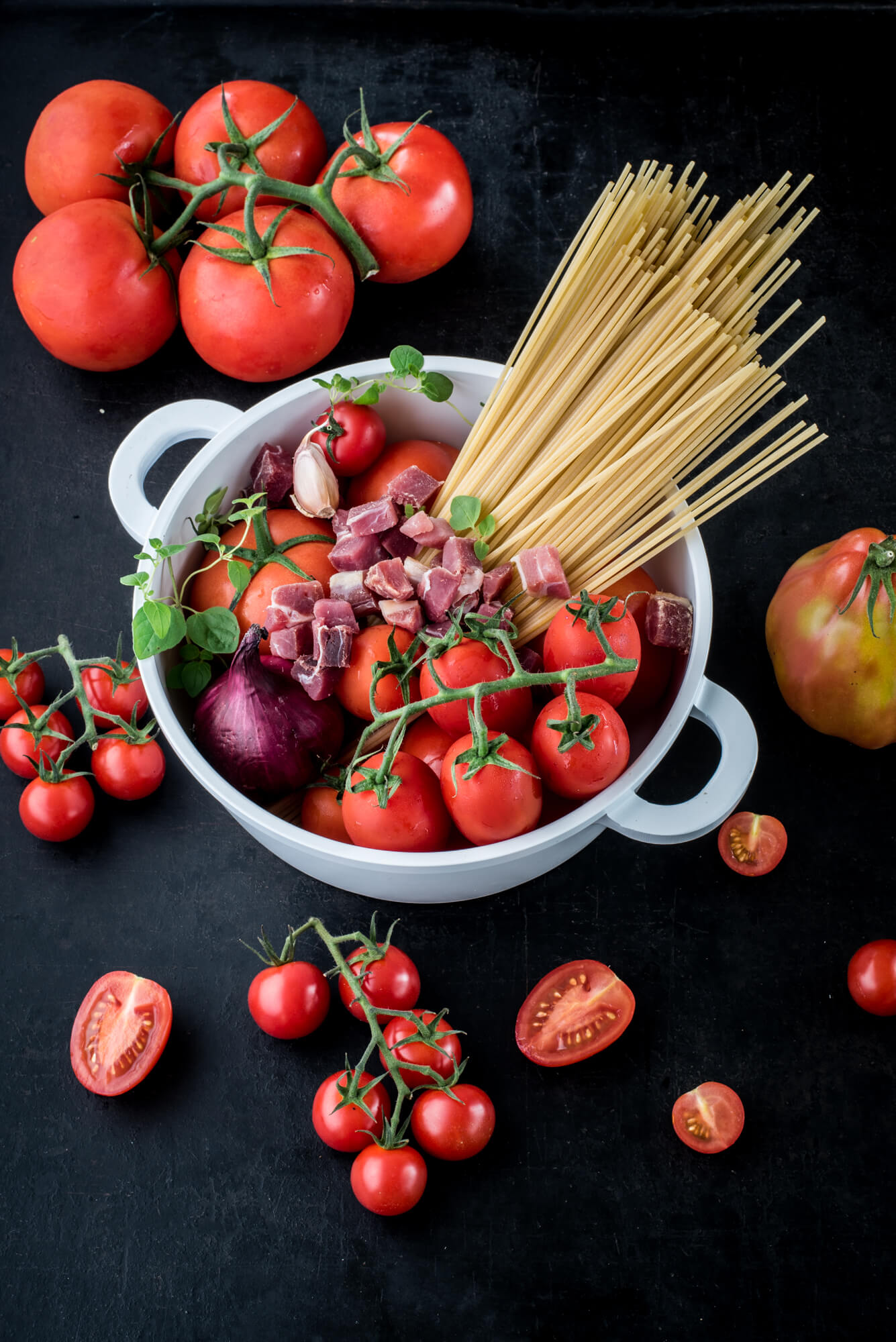 Pasta all'amatriciana - One-Pot-Pasta all'amatriciana