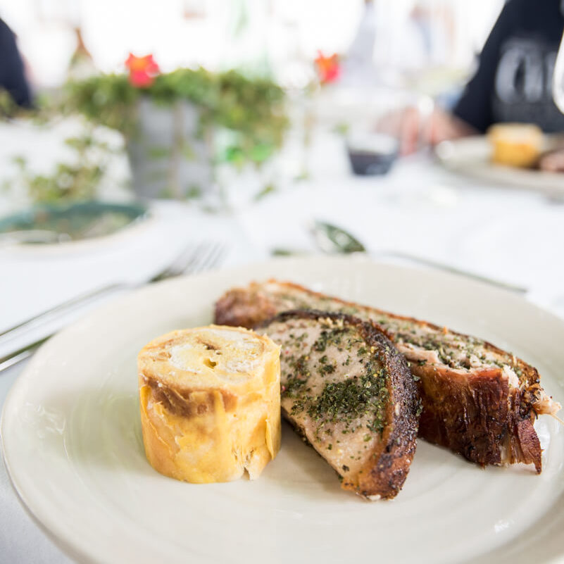 Sonntagsbraten vom Margaitzaschwein