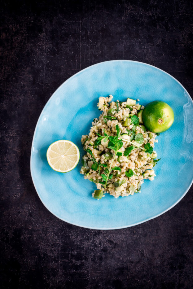 Bulgursalat wie der Hugo-Cocktail