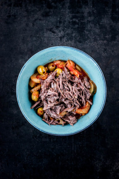 Pulled Beef selber machen Schmortopf