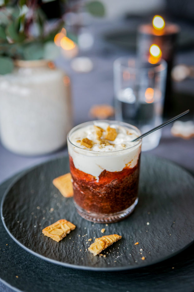 Schokoladenkuchen im Glas